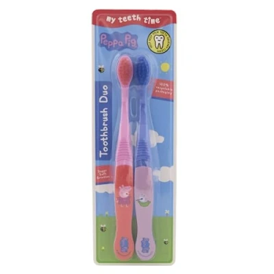Afbeelding van Peppa Pig Kindertandenborstel Set 2 Stuks