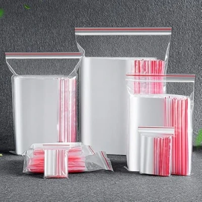Afbeelding van Flyoo 100st. Ziplock Zak, 12x17cm Hersluitbare Waterdichte Plastic Dubbelzijdige Dikte, Zakken met Sluiting, Te Gebruiken Op Keukenopslag