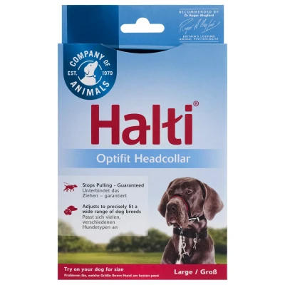 Afbeelding van Halti Optifit Headcollar Zwart Hondenopvoeding Large
