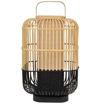 Afbeelding van Forestier Bamboo square tafellamp large black