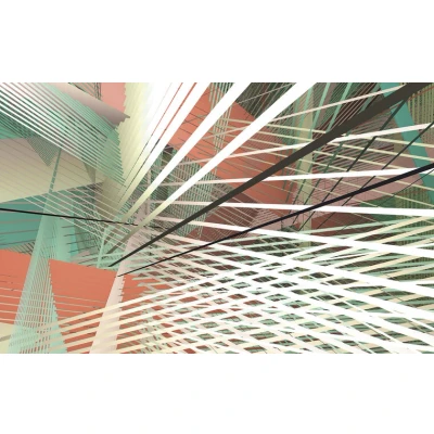 Afbeelding van Komar Vliesbehang Space Grid Autumn (1 stuk)