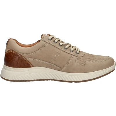 Afbeelding van Australian Hurricane 15.1528.07 Sneakers laag, Heren, Maat: 39, Beige Leer