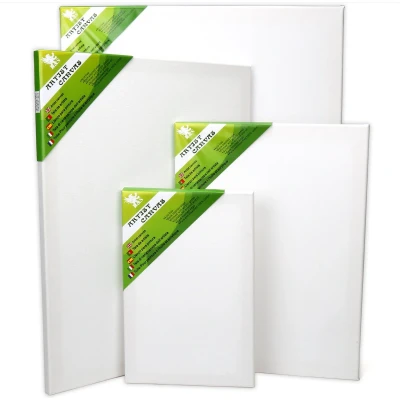 Afbeelding van H &amp; S set met 4 lege canvas frame voor kunstenaars, schilderij acryl, olie, water 20 x 30, 30 40, 40 50, 50 60