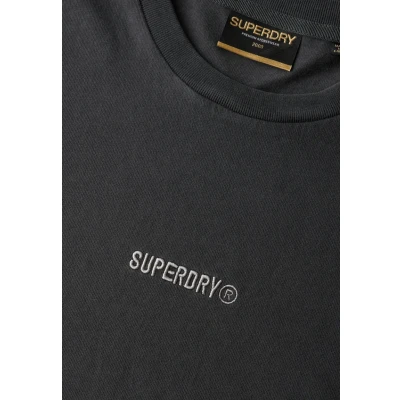 Afbeelding van Superdry Micro LOGO Tshirt basic, Heren, Maat: 3XL, Washed black