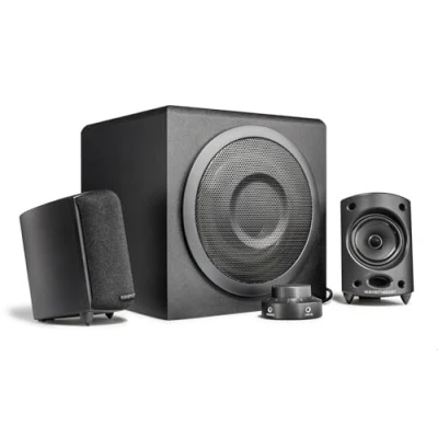 Afbeelding van Wavemaster MOODY 2.1 luidsprekersysteem (65 Watt) actieve boxen gebruik voor TV/Tablet/Smartphone/PC zwart (66202)