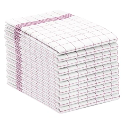 Afbeelding van Theedoekenset, 50 x 70 cm, katoen, set van 10, rood