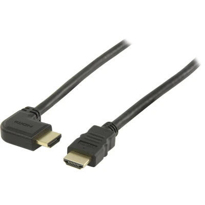 Afbeelding van HDMI kabel 90 haaks naar links versie 1.4 (4K 30Hz) 1 meter