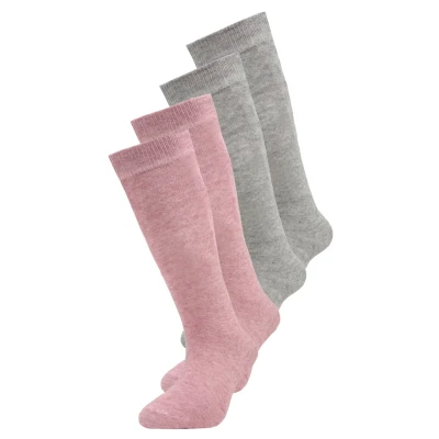 Afbeelding van camano SOFT KNEE 4 PACK Kniekousen voor kinderen, Maat: 23 26, Chalk pink melange