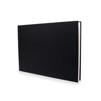 Afbeelding van Artway Studio Hardgebonden A3 Schetsboek Landschap 80 zijden/40 pagina&#039;s van 170gsm Cartridge papier Zwart Hardback