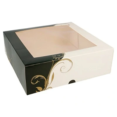 Afbeelding van García de Pou 204.70 gebakdozen met venster, 275 g/m², 23 x 7,5 cm, 50 stuks, wit