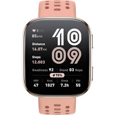 Afbeelding van Amazfit Bip 6 Smart Watch 46 mm, 14 dagen accu, 1,97 inch AMOLED, GPS &amp; gratis kaartmateriaal, AI, Bluetooth oproep tekstfunctie, gezondheid, fitness slaaptracker, 140+ trainingsmodi, 5 ATM, blozen