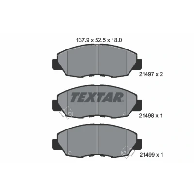 Afbeelding van Textar Remblokset 2149701
