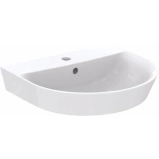 Afbeelding van Ideal standard connect air wastafel arc met 1 kraangat overloop 50x45cm wit e069901