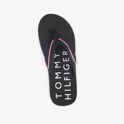 Afbeelding van Tommy Hilfiger Beach Teensandalen, Heren, Maat: 41, Black Polyester