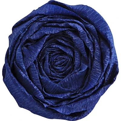 Afbeelding van Clairefontaine 903063C verpakking met 10 vellen crêpepapier, 2,5 x 0,5 m, ideaal voor creatieve hobby&#039;s, 1 verpakking, marineblauw