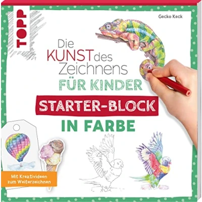 Afbeelding van Die Kunst des Zeichnens für Kinder Starter Block In Farbe: Mit Kreativideen zum Weiterzeichnen