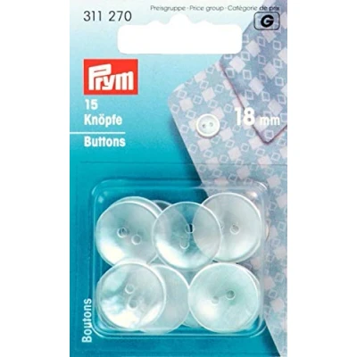 Afbeelding van Prym Pyjama Plastic (18 mm) knoppen 1 Stuk