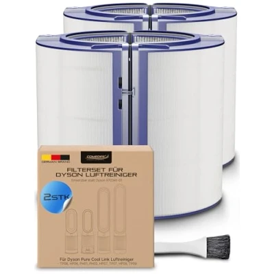 Afbeelding van Comedes HEPA &amp; actieve koolfilter voor Dyson luchtreiniger, luchtbevochtiger en ventilatorkachels zoals HP04, HP06, HP07, HP09, PH01, PH03, PH3A, PH04, TP04, TP06, TP07, TP09, 970341 01, 965432 01 (2