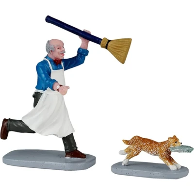 Afbeelding van Lemax Feline Fish Thief