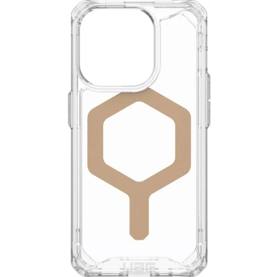 Afbeelding van Apple iPhone 15 Pro MagSafe Hoesje Kunststof UAG Hardcase/Backcover Goud Telefoonhoesje Shockproof/Valbescherming