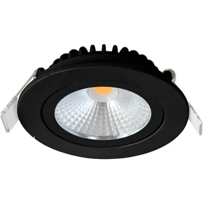 Afbeelding van EcoDim zwarte dimbare LED inbouwspot met driver 23mm inbouwdiepte Dim to Warm