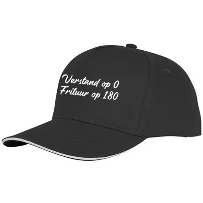 Afbeelding van Frituur Grappige Pet Snackbar Friettent Premium Fit Cap Verstelbaar Unisex Kado