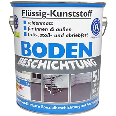 Afbeelding van Wilckens Vloeibare kunststof vloercoating LF, 5 l, roodbruin