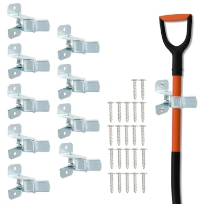 Afbeelding van Belle Vous tuingereedschap ophangsysteem 10 stuks Ophanghaken voor gereedschap Bezemhouder Haken hark en schop Hangers garage schuur