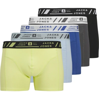 Afbeelding van JACK&amp;JONES JACANGUS SOLID TRUNKS 5 PACK Heren Onderbroeken