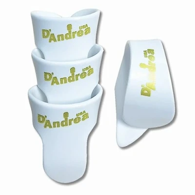 Afbeelding van D&#039;Andrea Duim &amp; Vinger Plectrum Medium Zwart 4 pack