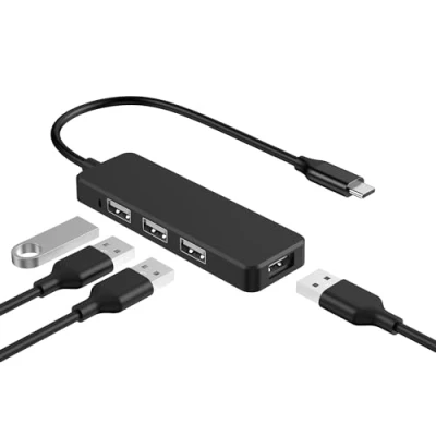 Afbeelding van DigitalLife 4 Poorts USB 2.0 Hub voor MIDI keyboards/Controllers met 30 cm Geïntegreerde Kabel