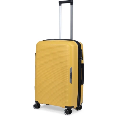 Afbeelding van TravelZ Swinger middenmaat koffer 67cm met Expander Sterke Lichtgewicht Trolley 75 ltr TSA slot Geel