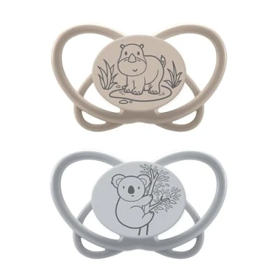 Afbeelding van nip ® Soother My Butterfly Green , maat 1 (0 6 maanden), silicone bruin