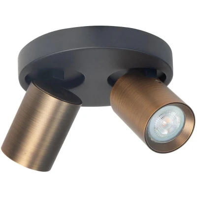 Afbeelding van Highlight Opbouwspot Oliver 2 lichts oud goud S7156.32