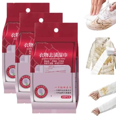Afbeelding van Kleding Vlekken Verwijderen Doekjes, Vochtige Individuele Wrapped Wipes Vlek Verwijder, Vlekkenverwijderaar Voor Stof Tapijt (3 STKS)