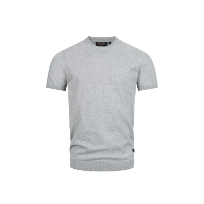 Afbeelding van Indicode Jeans Invasko Tshirt basic, Heren, Maat: Small, Lt grey mix
