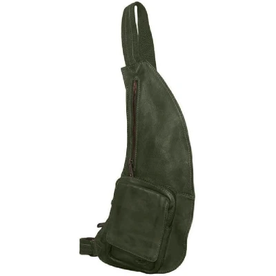 Afbeelding van Bear Design Han Leren Crossbodytas Groen