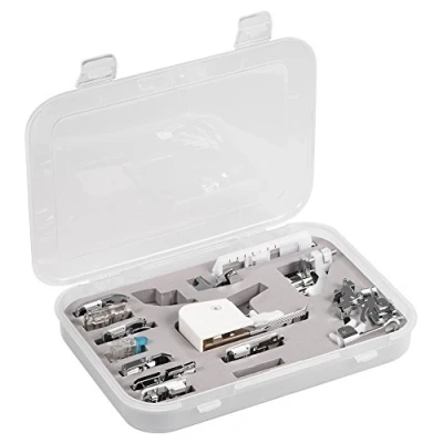 Afbeelding van 15 Stuks Naaimachine Naaivoeten Accessoire Set Wandelvoet Kit Voor Brother Janome Singer Kit:
