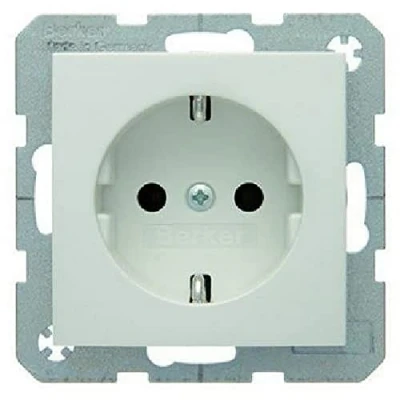 Afbeelding van Berker 47438989 polarwei glnzend S.1, schakelaar &amp; stekkerdoos set selectie, poolwit