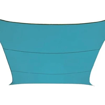 Afbeelding van Perel schaduwdoek rechthoekig 4 x 2,9 m polyester blauw