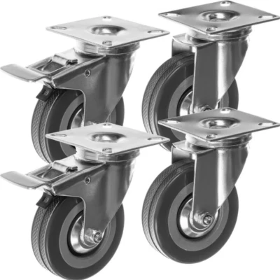 Afbeelding van Malatec Zwenkwielen set van 4 stuks. 22537