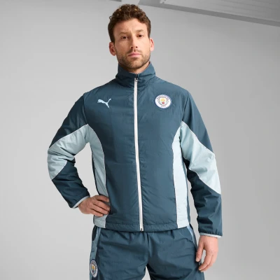 Afbeelding van Puma Kidsuper MCFC Reversible Jacket Fanartikel, Heren, Maat: Medium, Gray skies/team light blue
