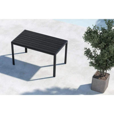 Afbeelding van Svea Farid eettafel 140 x 80 74 cm zwart Metaal
