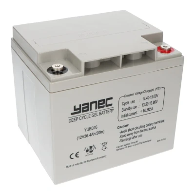 Afbeelding van Yanec Gel Accu 12V 36.4Ah