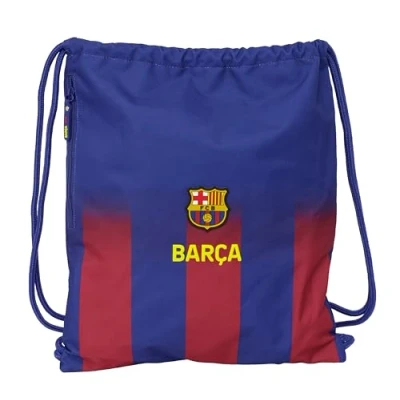 Afbeelding van Safta FC Barcelona 1e team 25/26 rugzak sporttas, vetersluiting, rugzak, ideaal voor kinderen van verschillende leeftijden, comfortabel en veelzijdig, kwaliteit sterkte, 35 x 45 cm, Blauw/Granaat
