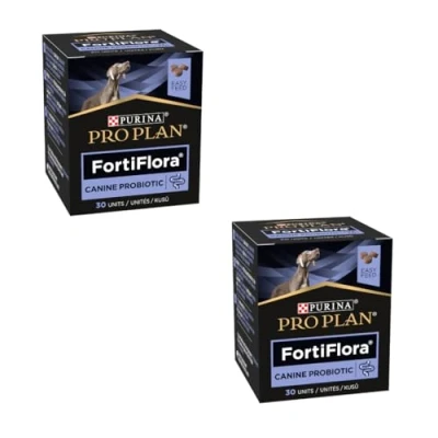 Afbeelding van 60g (2 x 30 stuks) Purina Pro Plan Fortiflora Canine Probiotic Chew Cubes Aanvullend voer voor honden