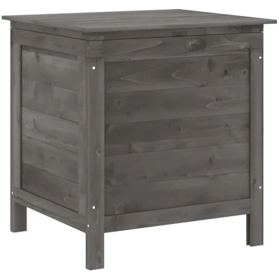 Afbeelding van Tuinbox 50X49X56,5 Cm Massief Vurenhout Antracietkleurig