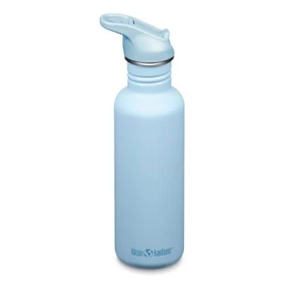 Afbeelding van Klean Kanteen Fiets drinkflessen Classic Narrow (Flip Sport) met drinkdop van roestvrij staal in de kleur blauw een volume 800 ml, 1011197