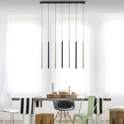 Afbeelding van Paul Neuhaus Unieke hanglamp Flute 7 lichts 2117 18
