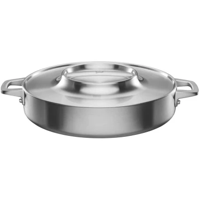 Afbeelding van Fiskars Norden Staal Braadpan 28 cm met Coating Deksel